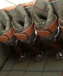 Willow Direct Tweed Picnic Hamper For 4 Green 11 Willow Direct Tweed Picnic Hamper For 4 Green