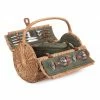 Willow Direct Tweed Oval Picnic Hamper For 2 Green 1 Willow Direct Tweed Oval Picnic Hamper For 2 Green
