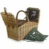 Willow Direct Tweed Double Lidded Picnic Hamper For 2 Green Tableware 1 Willow Direct Tweed Double Lidded Picnic Hamper For 2 Green Tableware