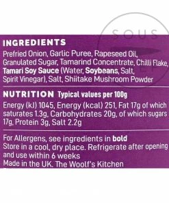 Ingredients The Woolf's Kitchen Nam Prik Pow! 190ml 5 Ingredients The Woolf's Kitchen Nam Prik Pow! 190ml
