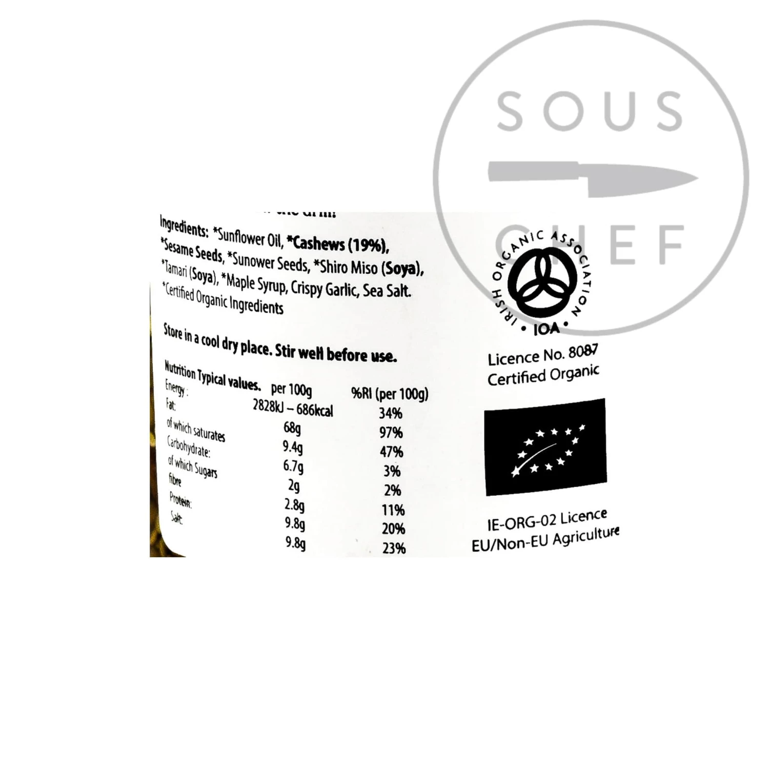 Ingredients White Mausu Cashew Crunch 240g 4 Ingredients White Mausu Cashew Crunch 240g