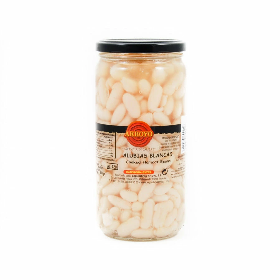Delicioso Ingredients Alubia Blanca - Cooked Haricot Beans 660g 3 Delicioso Ingredients Alubia Blanca - Cooked Haricot Beans 660g