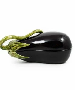 Bordallo Pinheiro Aubergine Dish 28cm Tableware