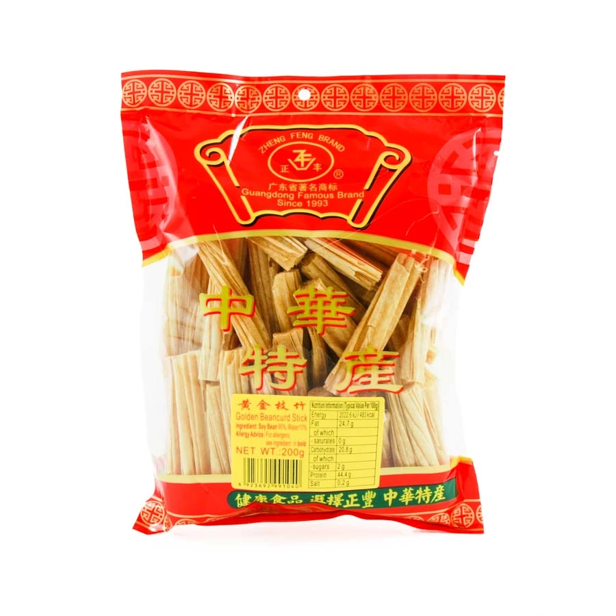 Zheng Feng Dried Bean Curd Sticks 200g Ingredients 3 Zheng Feng Dried Bean Curd Sticks 200g Ingredients