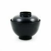 Kiji Stoneware & Ceramics Tableware Black Miso Soup Bowl