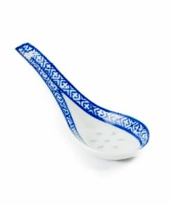 Chinese Tableware Blue Rice Pattern Rice Spoon 14cm Tableware