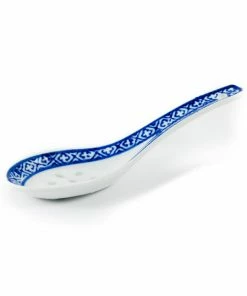 Chinese Tableware Blue Rice Pattern Rice Spoon 14cm Tableware