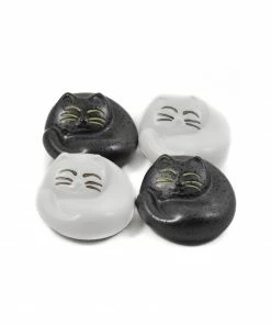 Kiji Stoneware & Ceramics Cats Chopstick Rest Set
