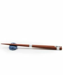 Kiji Stoneware & Ceramics Japanese Chopstick & Rest Set - Blue