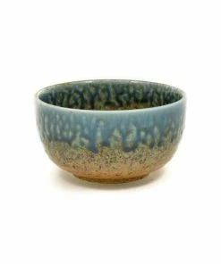 Kiji Stoneware & Ceramics Chouseki Blue Gold Bowl 13cm Dia X 7cm