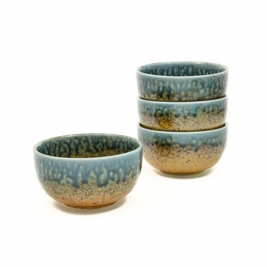 Kiji Stoneware & Ceramics Chouseki Blue Gold Bowl 13cm Dia X 7cm 6 Kiji Stoneware & Ceramics Chouseki Blue Gold Bowl 13cm Dia X 7cm