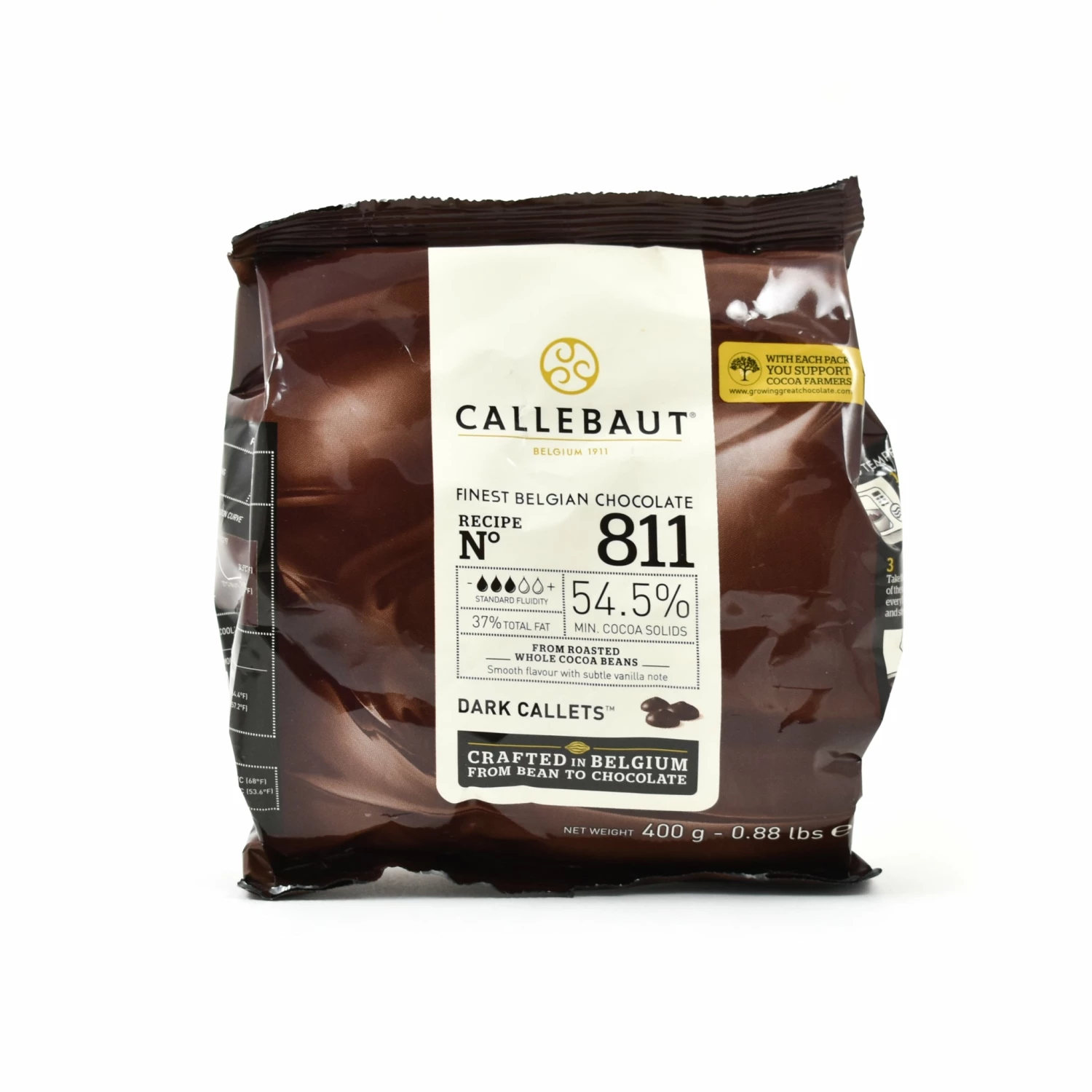 Callebaut Dark Chocolate Couverture 54% 400g Ingredients 3 Callebaut Dark Chocolate Couverture 54% 400g Ingredients