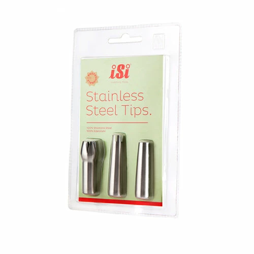 ISi Stainless Steel Decorator Tips Molecular Gastronomy Supplies 3 ISi Stainless Steel Decorator Tips Molecular Gastronomy Supplies