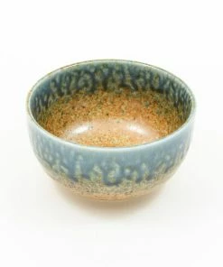 Kiji Stoneware & Ceramics Chouseki Blue Gold Bowl 13cm Dia X 7cm