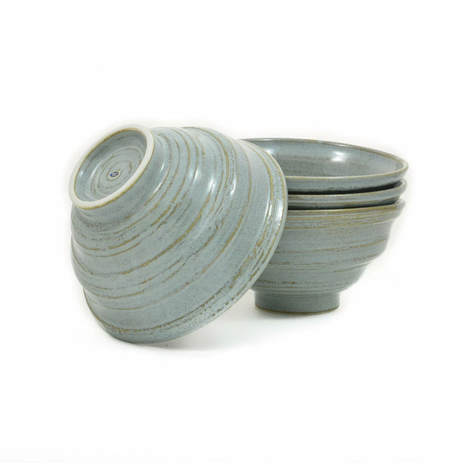 Kiji Stoneware & Ceramics Tableware Blue-Grey Glaze Noodle Bowl 20cm Dia X 10cm 6 Kiji Stoneware & Ceramics Tableware Blue-Grey Glaze Noodle Bowl 20cm Dia X 10cm