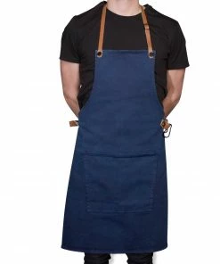 Cookware Dutchdeluxes Canvas BBQ Apron In Dark Blue
