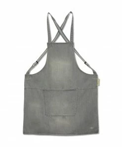 Cookware Dutchdeluxes Denim Suspender Apron In Grey