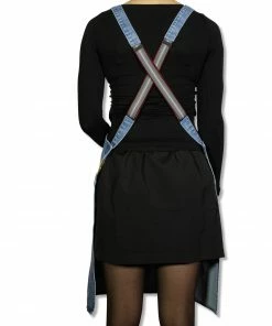 Cookware Dutchdeluxes Denim Suspender Apron In Blue