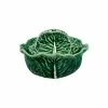 Bordallo Pinheiro Individual Cabbage Leaf Tureen 2 Bordallo Pinheiro Individual Cabbage Leaf Tureen