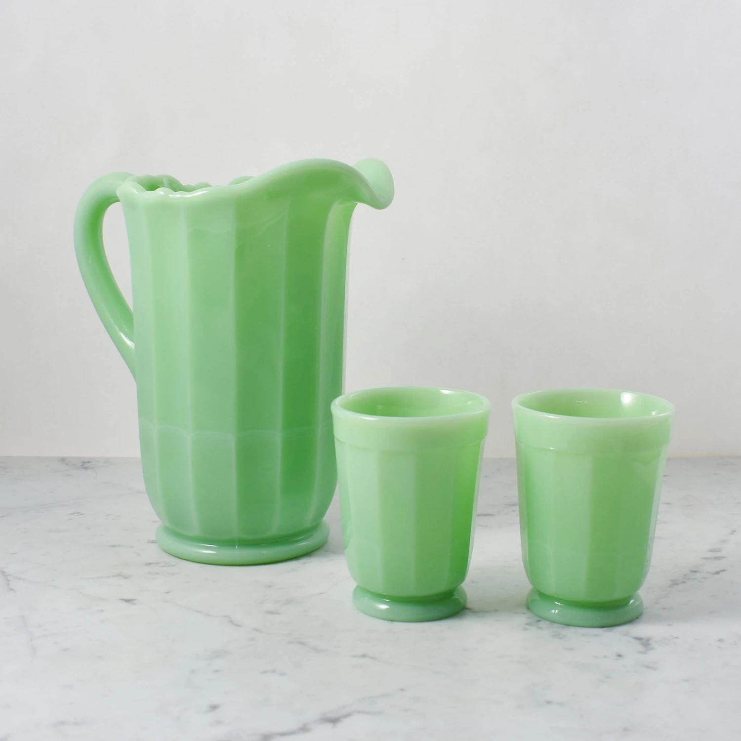 Tableware Mosser Glass Jade Milk Glass Pitcher 5 Tableware Mosser Glass Jade Milk Glass Pitcher
