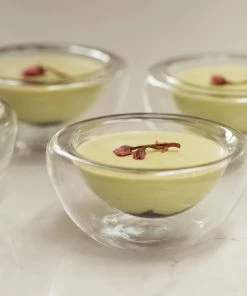 Portuguese Tableware Large Double-Walled Glass Bowl X 3 260ml Tableware