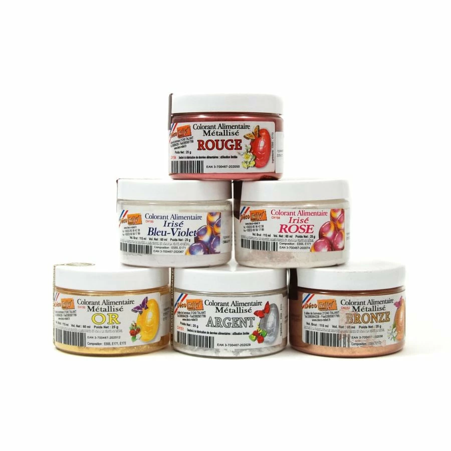 Deco Relief Edible Metallic Sparkling Silver Powder Food Colour 25g Ingredients 4 Deco Relief Edible Metallic Sparkling Silver Powder Food Colour 25g Ingredients