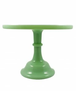 Mosser Glass Jade Milk Glass Cake Stand