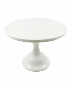 Mosser Glass White Milk Glass Cake Stand Professional Patisserie Supplies