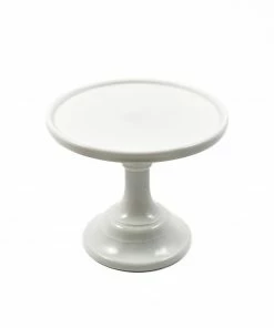 Mosser Glass White Milk Glass Cake Stand Professional Patisserie Supplies