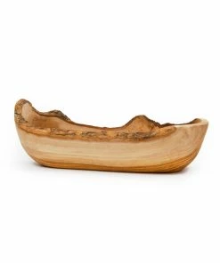 Naturally Med Olive Wood Rustic Serving Bowl 27cm Tableware