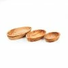Naturally Med Tableware Olive Wood Stacking Bowl Set 2 Naturally Med Tableware Olive Wood Stacking Bowl Set