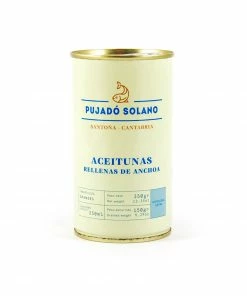 Pujado Solano Manzanilla Olives With Anchovy 350g