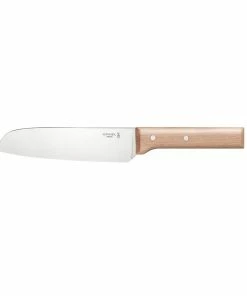 Cookware Opinel Parallele Beech Handle Santoku Knife N.119