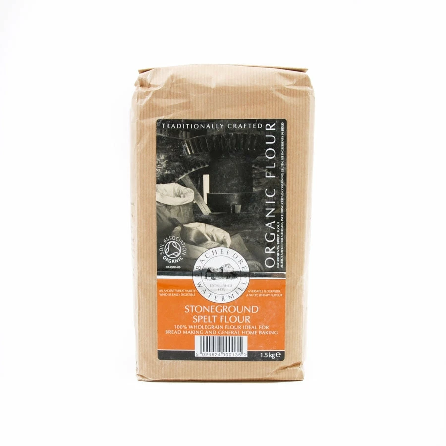 Bacheldre Watermill Bacheldre Organic Stoneground Spelt Flour 1.5kg 3 Bacheldre Watermill Bacheldre Organic Stoneground Spelt Flour 1.5kg