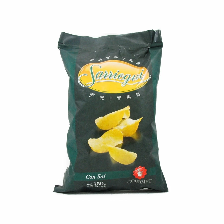 Ingredients Sarriegui Patatas Fritas - Extra Virgin Olive Oil Crisps 150g 3 Ingredients Sarriegui Patatas Fritas - Extra Virgin Olive Oil Crisps 150g