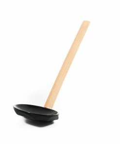 Kiji Stoneware & Ceramics Black Udon & Ramen Ladle