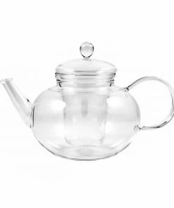 Trendglas Tableware Round Glass Teapot & Strainer 1.2 Litres