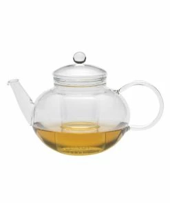 Trendglas Tableware Round Glass Teapot & Strainer 1.2 Litres
