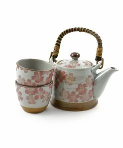 Kiji Stoneware & Ceramics Sakura Blossom Tea Set For Two