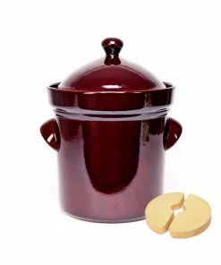 Boleslawiec Cookware Fermenting Crock Pot - Sauerkraut Crock 5 Litre