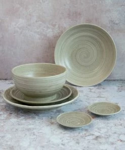 Kiji Stoneware & Ceramics Tatsumaki Small Dinner Plate 24cm Tableware 9 Kiji Stoneware & Ceramics Tatsumaki Small Dinner Plate 24cm Tableware