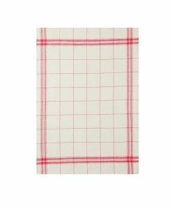 Coucke French Linen Tea Towel - EGR Rouge Kitchen Linen
