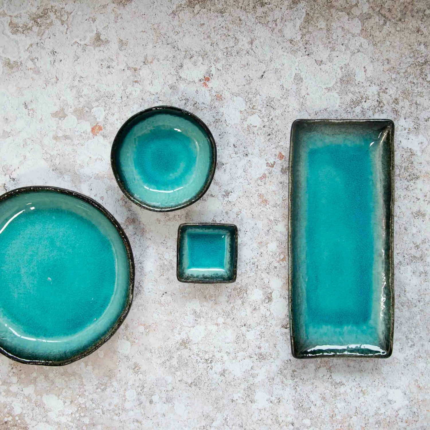Kiji Stoneware & Ceramics Turquoise Glaze Bowl 12cm Dia X 4cm High Tableware 6 Kiji Stoneware & Ceramics Turquoise Glaze Bowl 12cm Dia X 4cm High Tableware