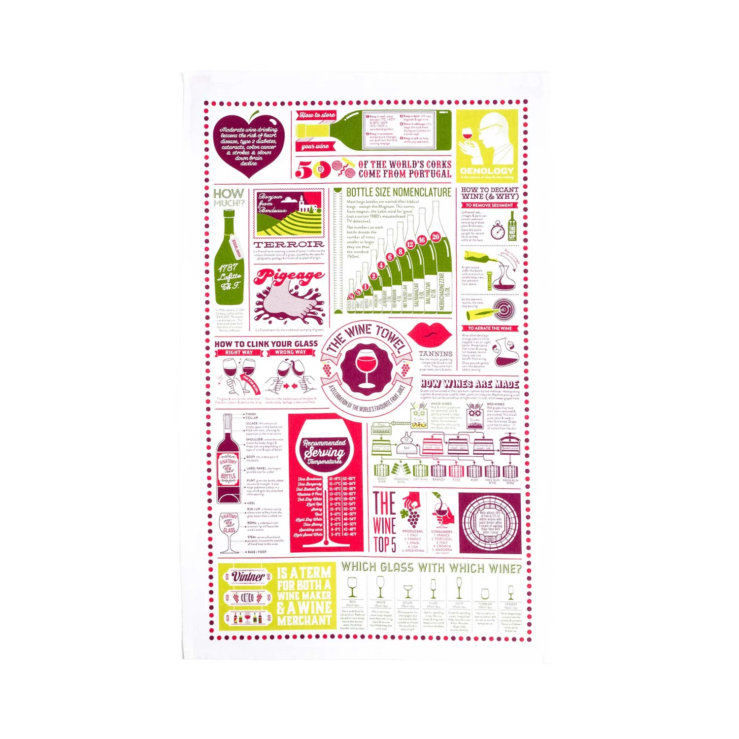 Kitchen Linen Stuart Gardiner Wine Towel 3 Kitchen Linen Stuart Gardiner Wine Towel