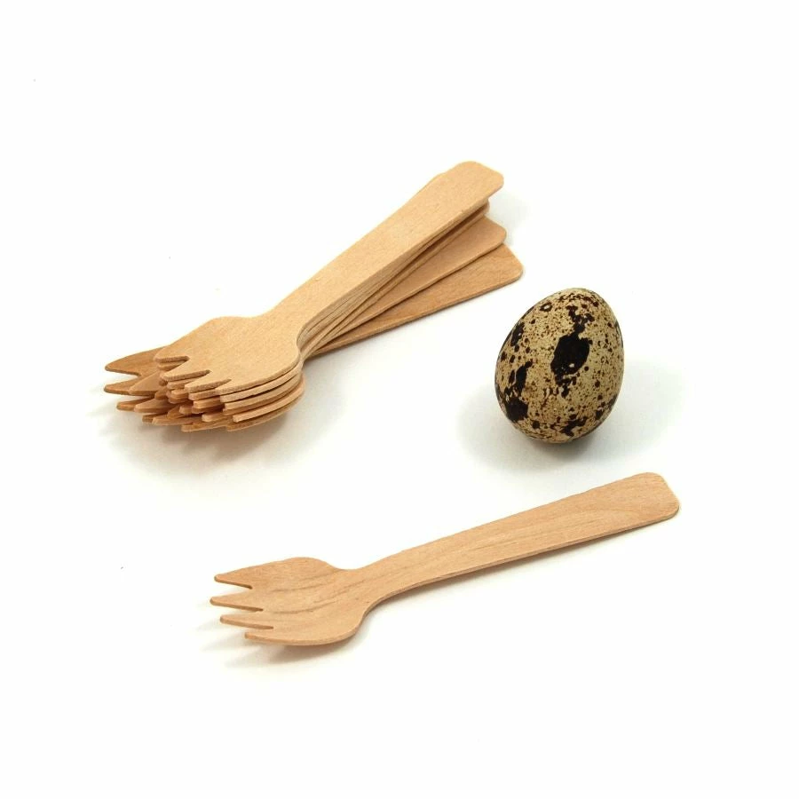 Sous Chef Tableware Disposable Wooden Sporks 10.5cm 3 Sous Chef Tableware Disposable Wooden Sporks 10.5cm